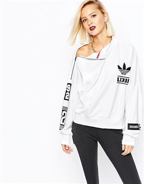 adidas weißer sweater|Clothing .